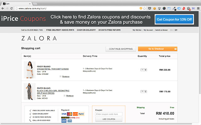 iPrice Malaysia Chrome Extension  from Chrome web store to be run with OffiDocs Chromium online