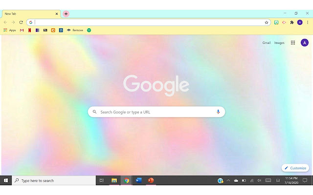 Iridescent Watercolor  from Chrome web store to be run with OffiDocs Chromium online