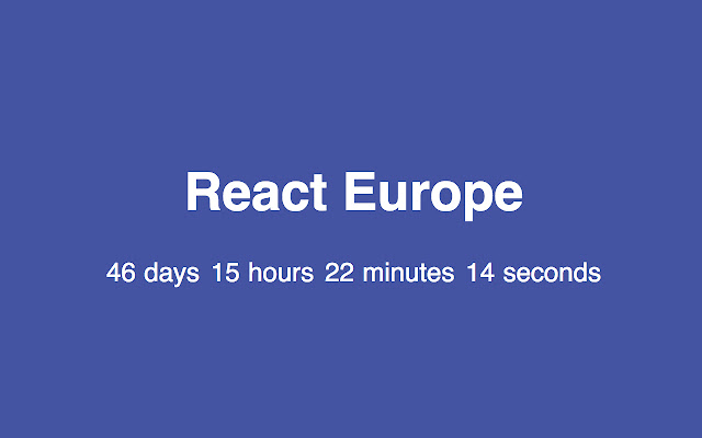 Is it React Europe yet?  from Chrome web store to be run with OffiDocs Chromium online