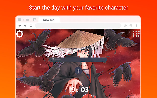 Itachi Uchiha Wallpapers New Tab  from Chrome web store to be run with OffiDocs Chromium online