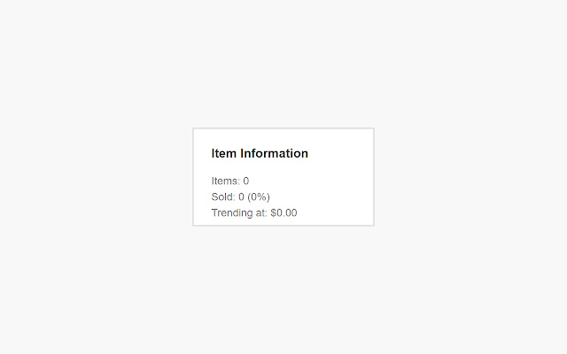 Item Information for eBay™  from Chrome web store to be run with OffiDocs Chromium online