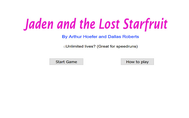 Jaden and the Lost Starfruit  from Chrome web store to be run with OffiDocs Chromium online