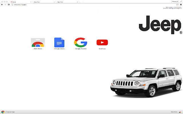 Jeep-thema uit de Chrome-webwinkel voor gebruik met OffiDocs Chromium online