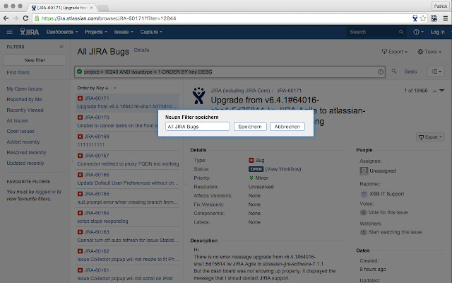 JIRA FilterXport  from Chrome web store to be run with OffiDocs Chromium online