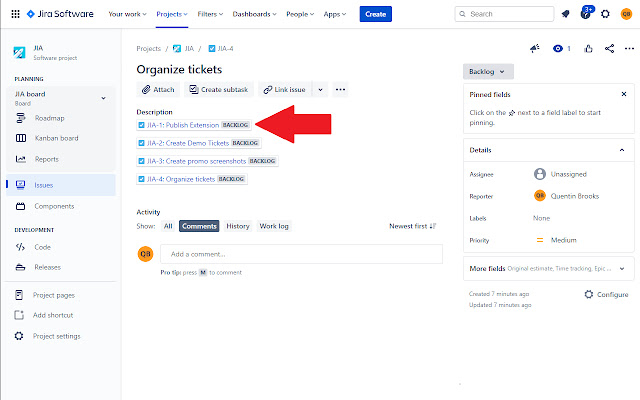 Jira Issue Assignee من متجر Chrome الإلكتروني ليتم تشغيله مع OffiDocs Chromium عبر الإنترنت