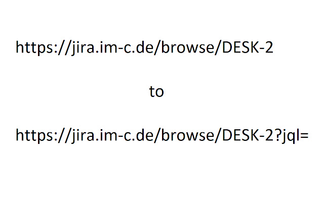 JIRA link change  from Chrome web store to be run with OffiDocs Chromium online