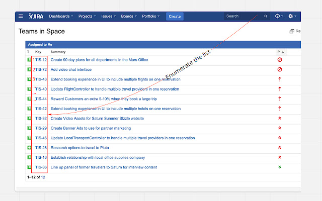 Jira Ticket Rank  from Chrome web store to be run with OffiDocs Chromium online