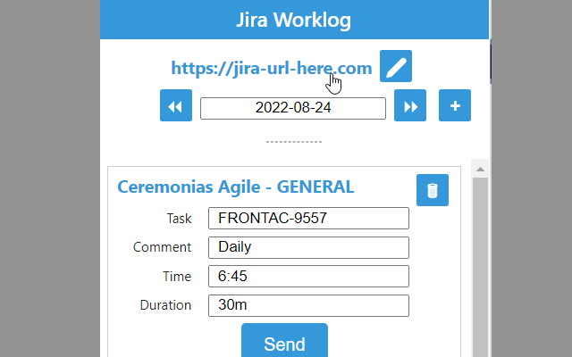 Jira worklog  from Chrome web store to be run with OffiDocs Chromium online