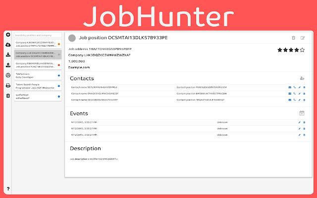 JobHunter  from Chrome web store to be run with OffiDocs Chromium online