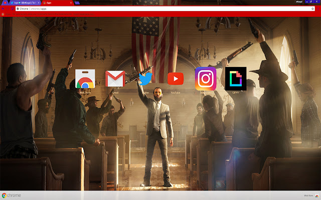 JOSEPH SEED | FAR CRY 5 THEME 2017  from Chrome web store to be run with OffiDocs Chromium online