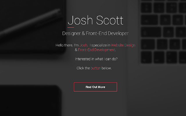 Josh Scott Portfolio  from Chrome web store to be run with OffiDocs Chromium online