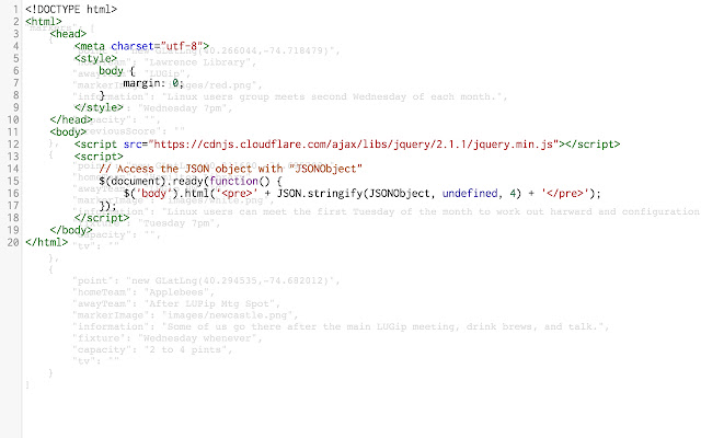 JSON live editor  from Chrome web store to be run with OffiDocs Chromium online