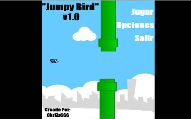 Jumpy Bird v1.0  from Chrome web store to be run with OffiDocs Chromium online