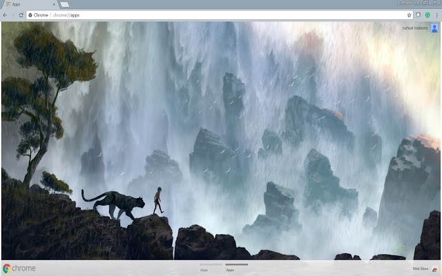 Jungle Book Classic Animation Theme  from Chrome web store to be run with OffiDocs Chromium online