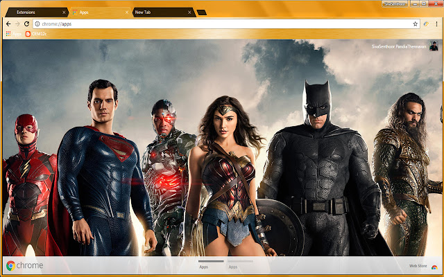 Justice League Flash cyborg aquaman  from Chrome web store to be run with OffiDocs Chromium online