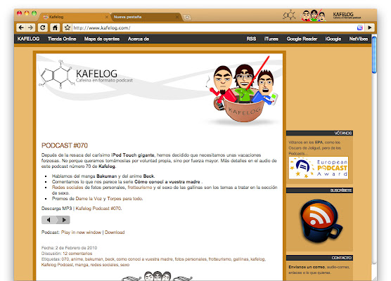 Kafelog Theme  from Chrome web store to be run with OffiDocs Chromium online