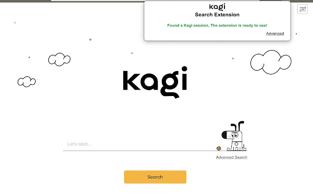 Kagi Search for Chrome  from Chrome web store to be run with OffiDocs Chromium online