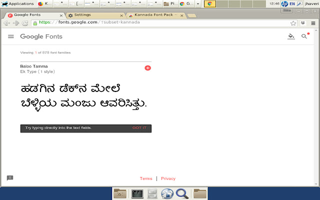 Kannada Font Pack  from Chrome web store to be run with OffiDocs Chromium online