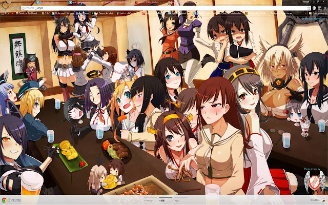 Kantai Theme 03 1600x900  from Chrome web store to be run with OffiDocs Chromium online