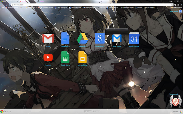 Kantai Theme 23 1600x900  from Chrome web store to be run with OffiDocs Chromium online