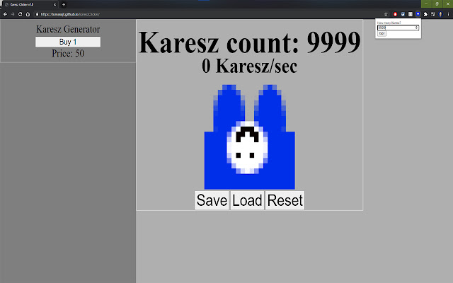 Karesz Clicker Hack  from Chrome web store to be run with OffiDocs Chromium online