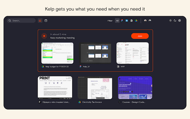 Kelp: Your magical website organizer  from Chrome web store to be run with OffiDocs Chromium online