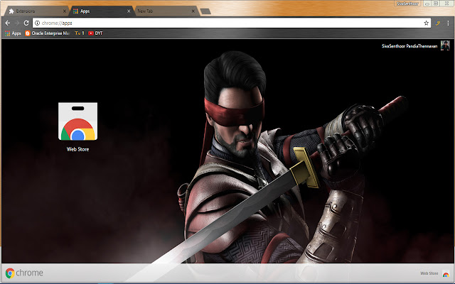 Kenshi Mortal Kombat Gaming Theme  from Chrome web store to be run with OffiDocs Chromium online