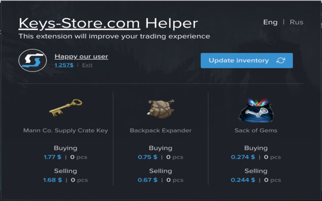 Keys Store.com Helper  from Chrome web store to be run with OffiDocs Chromium online