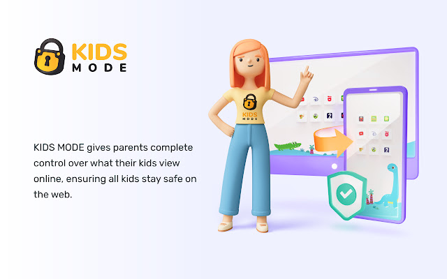 KIDS MODE  from Chrome web store to be run with OffiDocs Chromium online