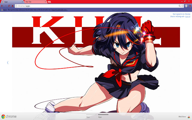 Kill la Kill Ryuko  from Chrome web store to be run with OffiDocs Chromium online