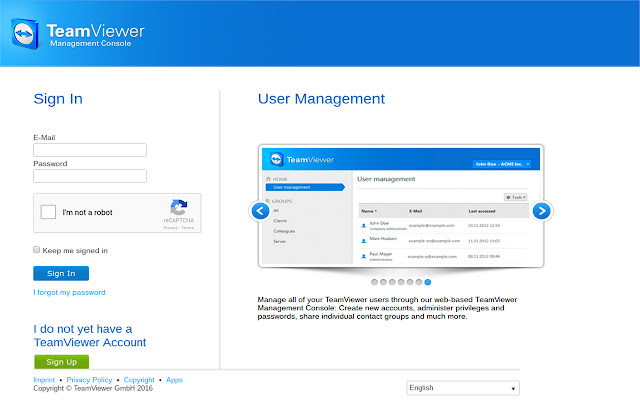 Kiosk for Teamviewer Remote Desktop  from Chrome web store to be run with OffiDocs Chromium online