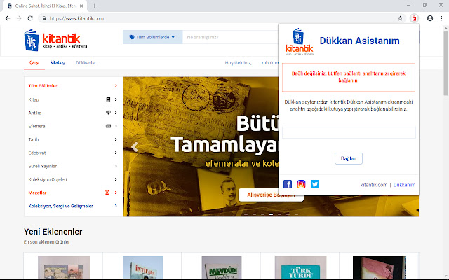 kitantik.com Dükkan Asistanım  from Chrome web store to be run with OffiDocs Chromium online