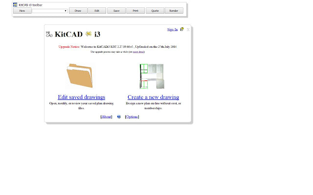 KitCAD i3 KGC rX  from Chrome web store to be run with OffiDocs Chromium online