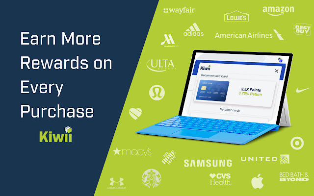 Kiwii: Credit Card Rewards Simplified  from Chrome web store to be run with OffiDocs Chromium online