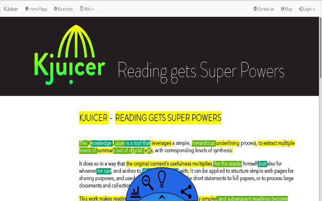 Kjuicer  from Chrome web store to be run with OffiDocs Chromium online