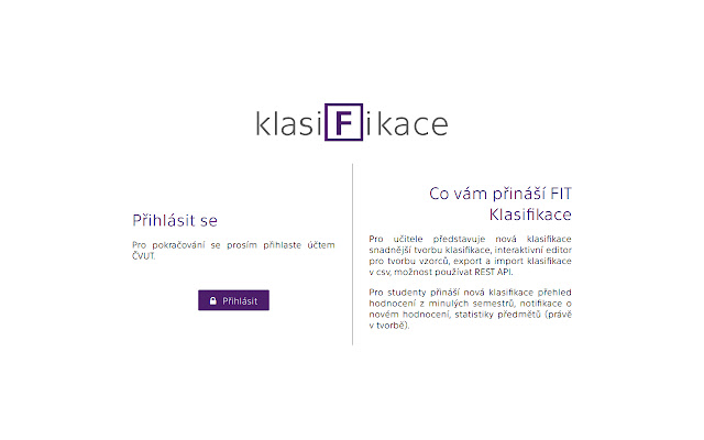 klasiFikace  from Chrome web store to be run with OffiDocs Chromium online