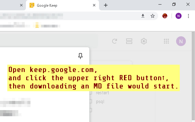 kp2md  from Chrome web store to be run with OffiDocs Chromium online