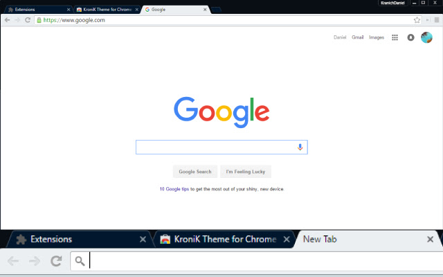 KroniK Theme for Chrome  from Chrome web store to be run with OffiDocs Chromium online