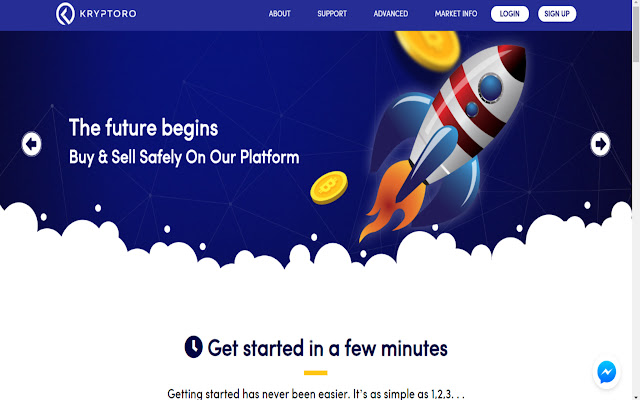 Kryptoro Exchange  from Chrome web store to be run with OffiDocs Chromium online