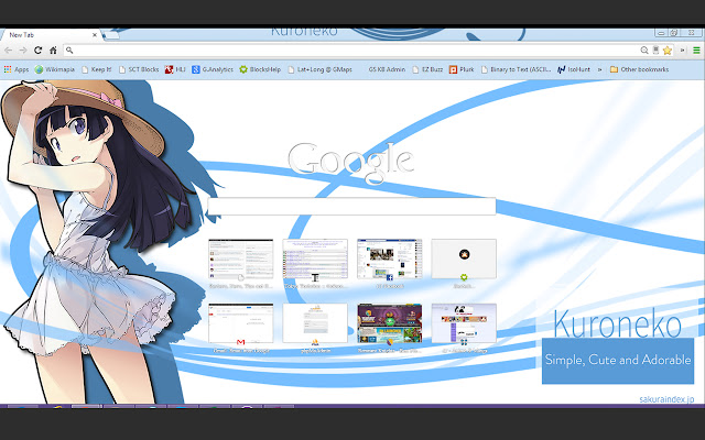 Kuroneko Chrome Theme  from Chrome web store to be run with OffiDocs Chromium online