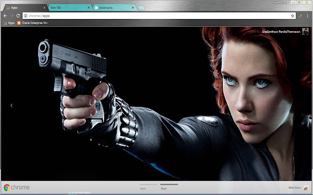 Lady Avenger Black Widow Natasha Romanoff  from Chrome web store to be run with OffiDocs Chromium online