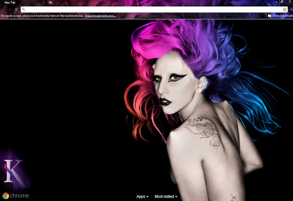 Lady GaGa 4  from Chrome web store to be run with OffiDocs Chromium online