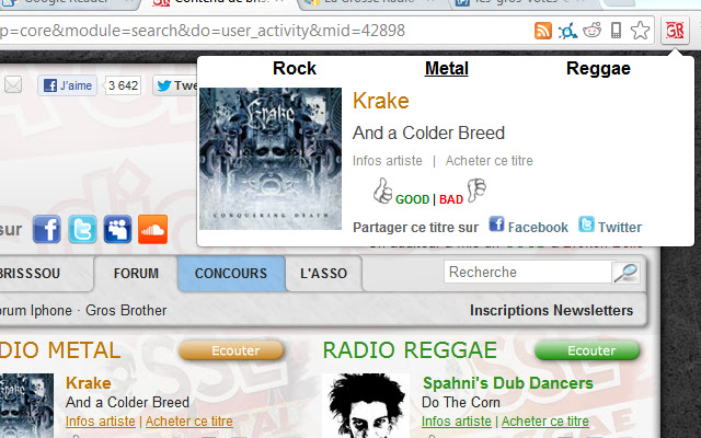 La Grosse Radio Votez!  from Chrome web store to be run with OffiDocs Chromium online