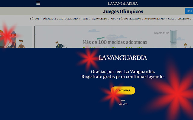 La Hacked Vanguardia  from Chrome web store to be run with OffiDocs Chromium online