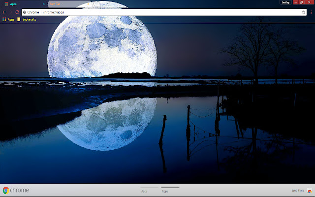 Lake Moon Reflection Sky  from Chrome web store to be run with OffiDocs Chromium online