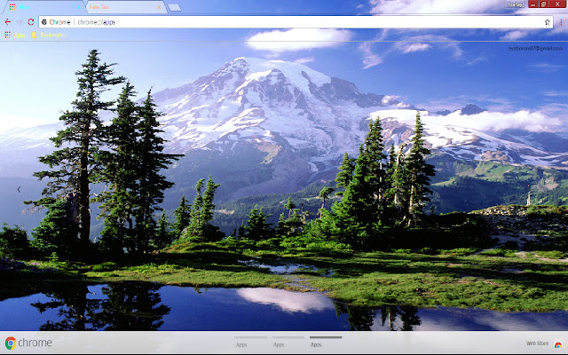 Lake Mountain Reflection Tree  from Chrome web store to be run with OffiDocs Chromium online