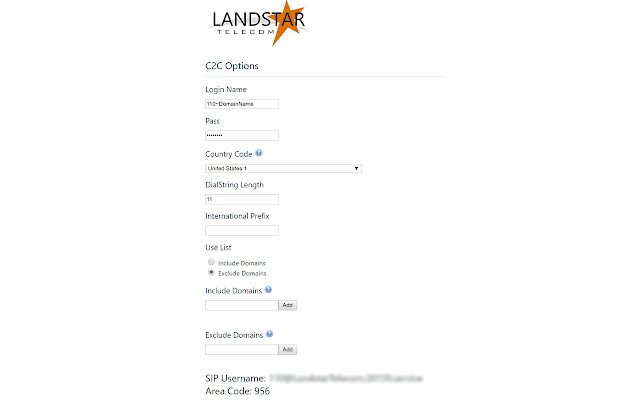 Landstar Telecom : Click to Call  from Chrome web store to be run with OffiDocs Chromium online