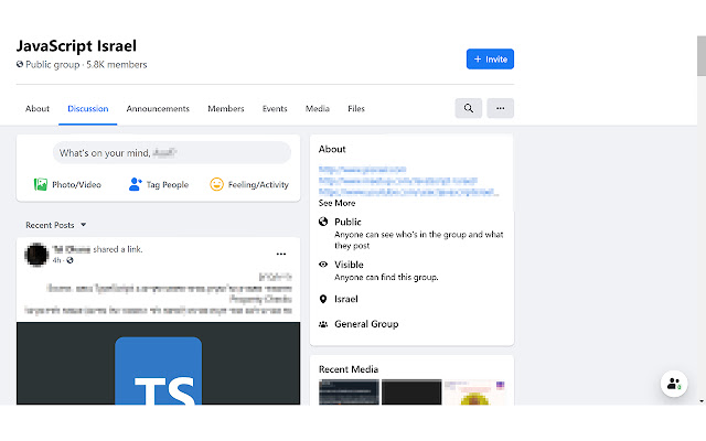 Large Facebook Group Feed  from Chrome web store to be run with OffiDocs Chromium online