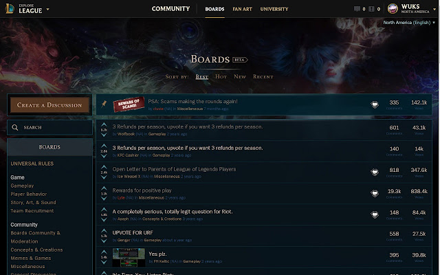 League of Legends Boards Themes  from Chrome web store to be run with OffiDocs Chromium online