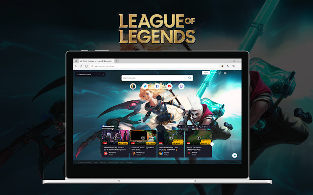 League of Legends New Tab  from Chrome web store to be run with OffiDocs Chromium online